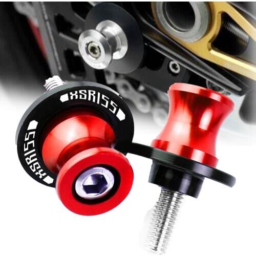 For Yamaha XSR155 XSR 155 2019 2020 Motorcycle Accessories CNC Aluminum Swingarm Spool Slider Stand Screws with XSR155 logo