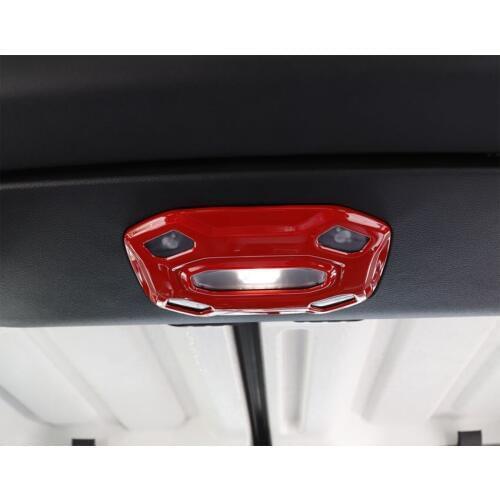 JXKaFa Car Interior Accessories For Jeep Wrangler JL 2 Door 2018+ Reading Light Lamp Frame Cover Trim Styling Bezel