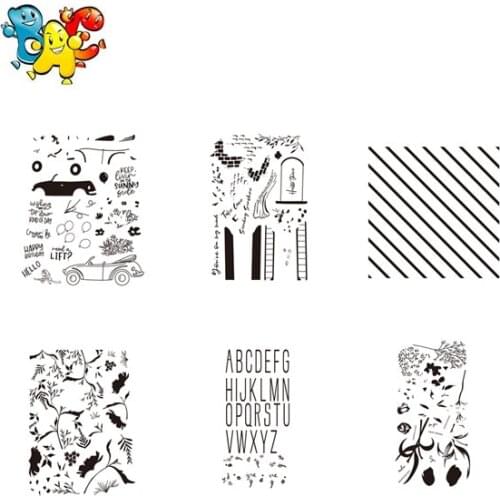 Car Transparent Clear Stamps for DIY Scrapbooking/Card Making/Kids Christmas Fun Decoration Supplies