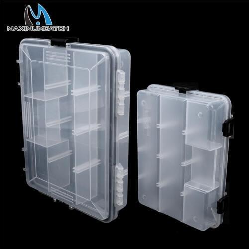 Maximumcatch Brand 22.5*16.5*5cm/28*18*5cm Plastic 5-11 Compartments Waterproof Fishing Box Fishing Tackle Box