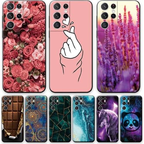 For Samsung S21 Ultra Case Cover G998B Silicone Phone Case For Samsung Galaxy S21 Ultra TPU Back Bumper For Samsung S21 Ultra