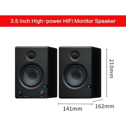 3.5 Inch Monitor Speaker High-power HiFi Professional Fever Recording Studio Active Desktop Home Audio Bluetooth TV Speaker DIY