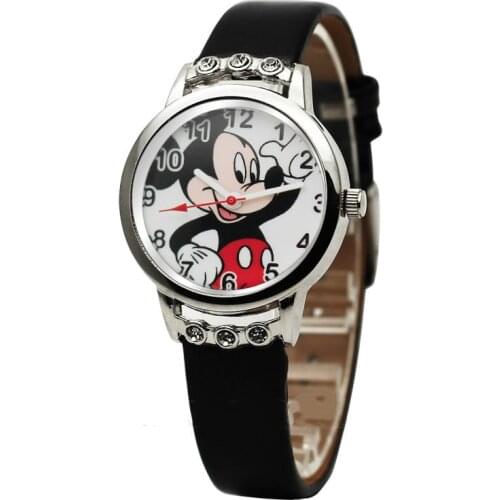 Children watch cute Mickey cartoon Pu jelly girl boy watch leisure quartz clock mickey mouse women boys watches cartoon watch