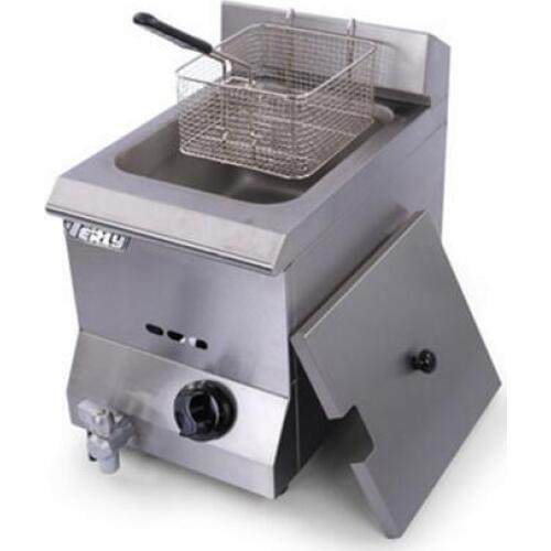 HY-71EX Gas Fryer(1Tank1Basket)Twist, chicken leg, chicken wings and Fried dough sticks, potato chips gas fryer, blast furnace