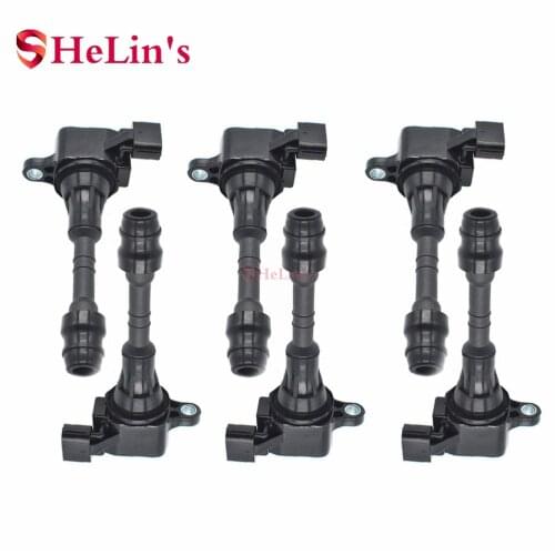 6PCS 22448-AL61C 22448-AL615 New Ignition coils For INFINITI FX35 M35 G35 NISSAN 350 Z 350Z Z33 SKYLINE V35 3.5 3.5L V6 VQ35DE