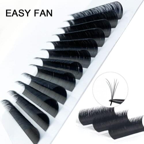 Beauty Easy Fan Lashes Fast Bloom Natural Fake Eyelashes Free Shipping 3D Mink Automatic Flowering Halloween Cosmet Makeup