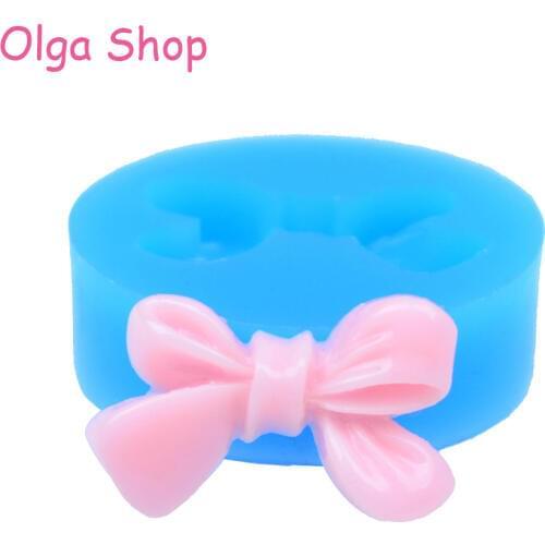 FYL029 20.3mm Ribbon / Bow Silicone Mold - Miniature Food, Fondant, Jewelry, Resin, Chocolate, Gum Paste, DIY Handmade, Icing