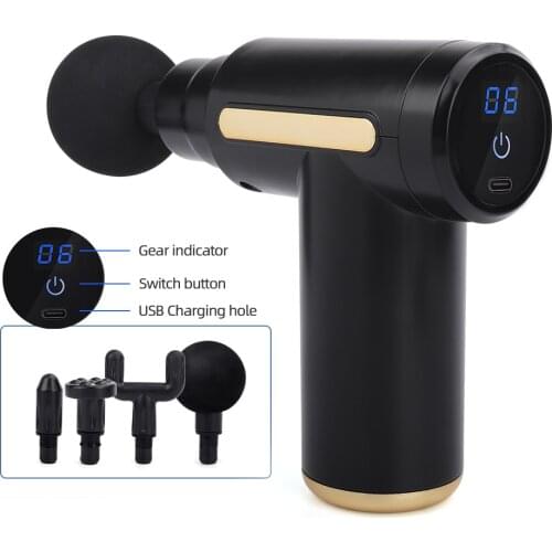 Fascia Gun Deep Muscle Massager Fitness Pain Relief Body Relax Massage Gun Back Shoulder Pain Relief Massage Health Care Machine