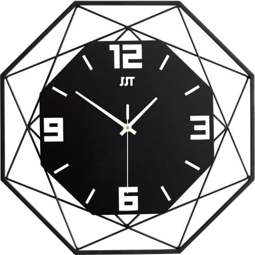 Fashion wall clock living room creative clock home metal decorative quartz clock simple design style hanging clock