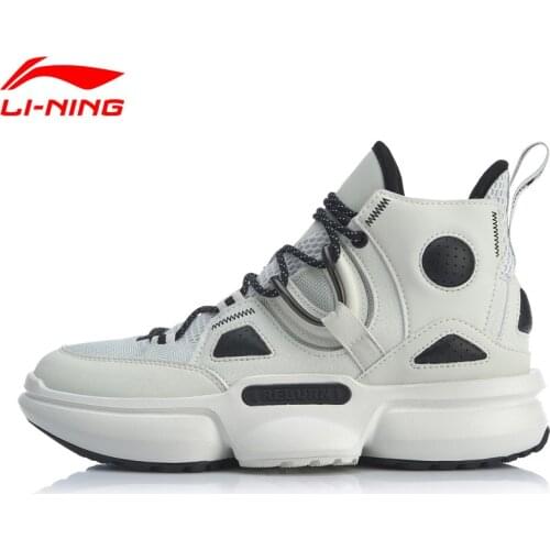 Li-Ning Men REBURN 2.0 EZ-FIT Basketball Culture Shoes High-Cut Wearable Anti-Slip LiNing Sport Shoes Sneakers AGBQ011