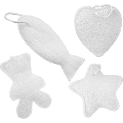 Natural Exfoliating h Pads Luffa Body Sponge Scrubber Brush Glove