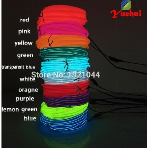 Newest 5V USB Powered Flexible EL Wire 5.0mm Garden House Wedding Decorative Waterproof neon Glowing Light LED Thread Rope Tube