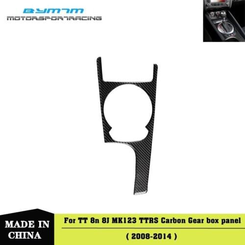 Carbon fiber Gear box panel Auto interior Car accessories For Audi TT 8N 8J MK123 TTRS