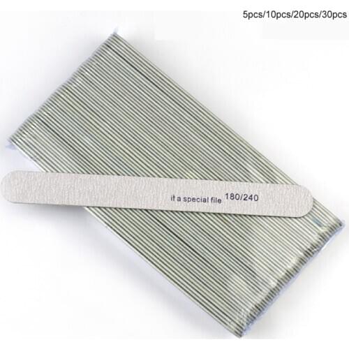 180/240 Nail File Durable Frosted Manicure Tools Strip Shape Double-sided Personal or Professional Nail Art Tool