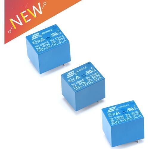 Relays SRD-05VDC-SL-A SRD-12VDC-SL-A SRD-24VDC-SL-A 5V 12V 24V 10A 250VAC 4PIN T73 Wholesale Price