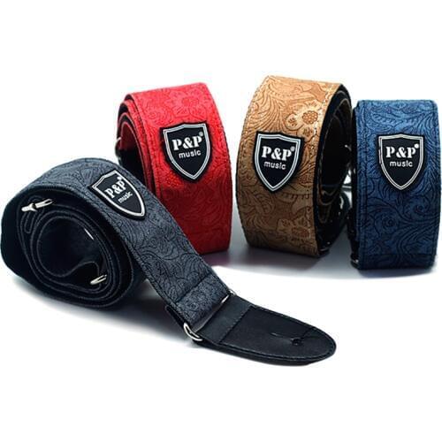 Guitar Strap Pattern Adjustable Clip On Ukulele Strap Belt Sling Ukulele Guitar Vintage Adjustable Denim Cotton Belt