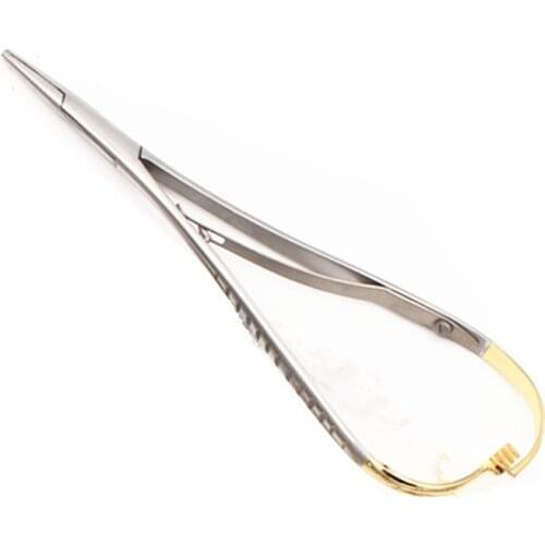 14cm Dental Needle Holder Pliers Stainless Steel Forceps Orthodontic Tweezer Dentist Surgical Instrument Equipment