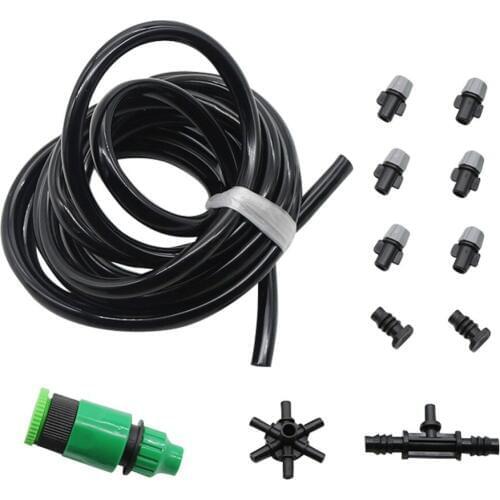 Watering kit with 5/10/20m hose,Multi-nozzle Agriculture Greenhouse Automatic irrigation system Garden Supplies 1 set