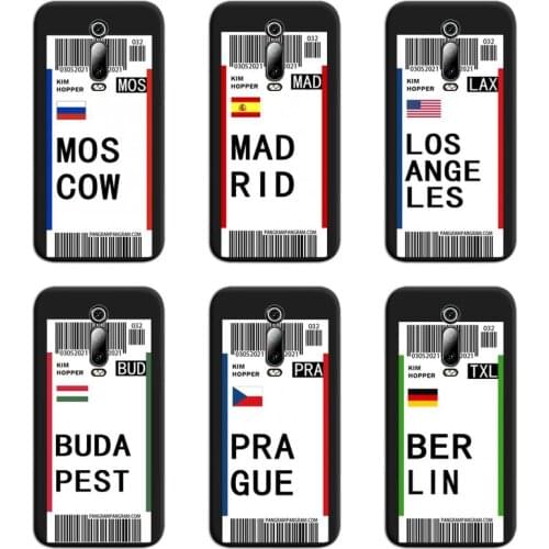World Country Label Air Tickets Phone Case For Redmi 9A 9 8A 7 6 6A Note 9 8 8T Pro Max K20 K30 Pro
