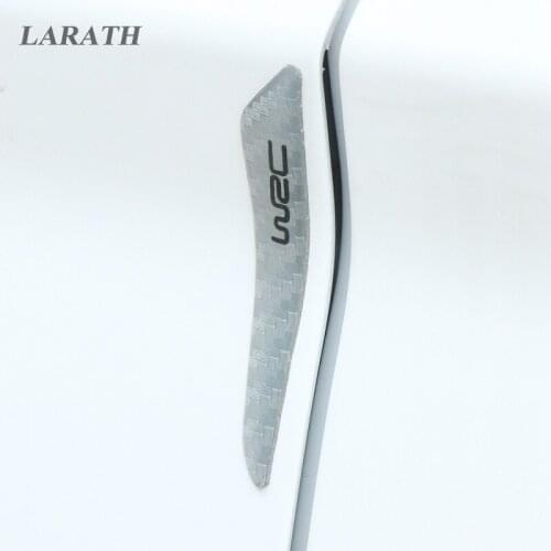 Universal 4pcs Carbon Fiber Car Door Protector Door Side Edge Protection Guards Stickers Anti-Rub Bumper Strips Car Styling