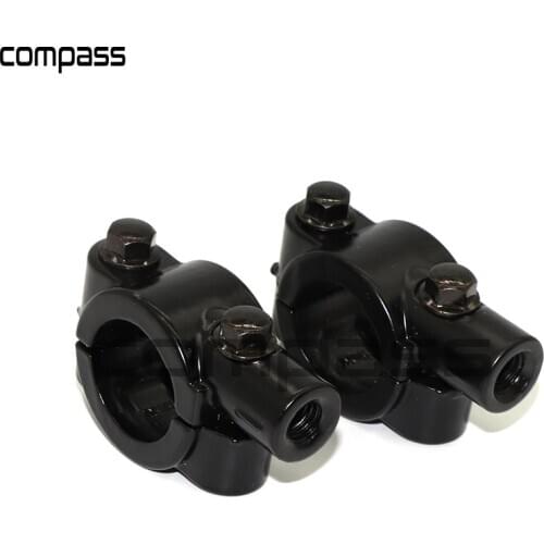 Universal 22mm Aluminum Motorcycle Handlebar Rear View Mirror Mount Handle Bar Bracket Holder Accessories