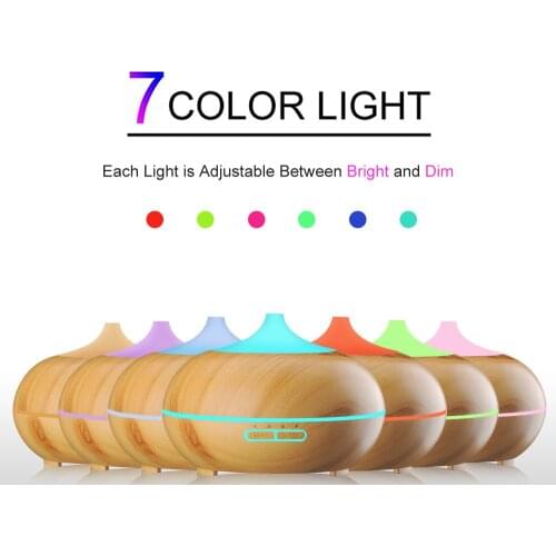 550ml Ultrasonic Air Humidifier Moisturizing Spray Student Dormitory Car Grain Oil Diffuser Aromatherapy With LED Night Light