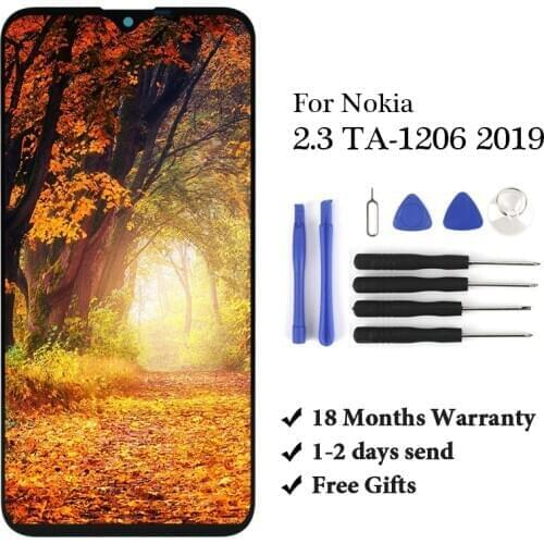 1pc For Nokia 2.3 TA-1206 2019 LCD Screen Digitizer Ori Quality Replacement Assembly LCD For Nokia 2.3 LCD Display