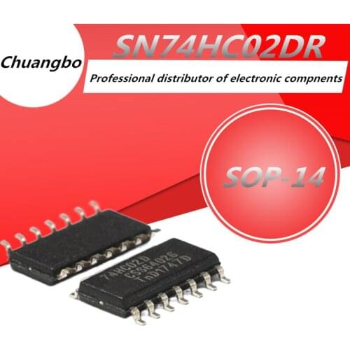 10PCS 74HC02 SOP14 74HC02D SOP SN74HC02DR SOP-14 SN72HC02 SMD New spot