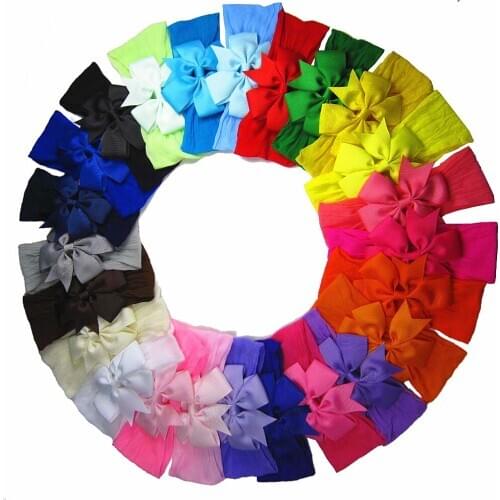 12pcs Nylon Headband Soft Hair Bands for Children Girls Elastic Headwrap Hair Accessories
