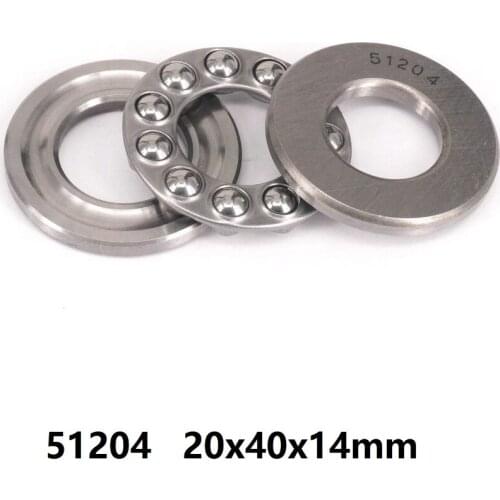 20pcs 51204 Axial Ball Thrust Bearing plane thrust ball bearing 20x40x14 20*40*14 mm
