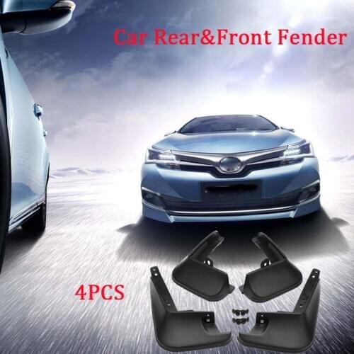 4pcs Car Rear Front Fender Flares Mud Flaps Mud Splash Guards Mudflap For Toyota Corolla Altis 2014 2015 2016 2017