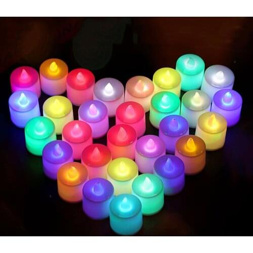 48/24/12/6pcs LED Candle Light Battery Powered Holiday Lighting Night Lamp for Christmas Valentines Day Wedding Romantic Decor
