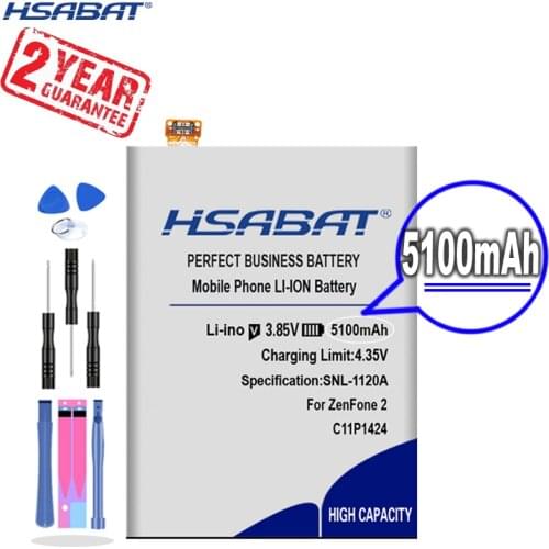 New Arrival [ HSABAT ] 5100mAh C11P1424 Replacement Battery for Asus Zenfone 2 ZE551ML ZE550ML 5.5inch Z00AD Z00ADB Z00A Z008D