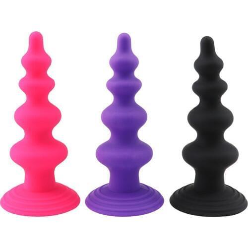 Auexy Soft Silicone Anal Plug Prostate Massager G spot Stimulator Long Butt Plugs Anal Sex Toys for Woman Men Gay Adults