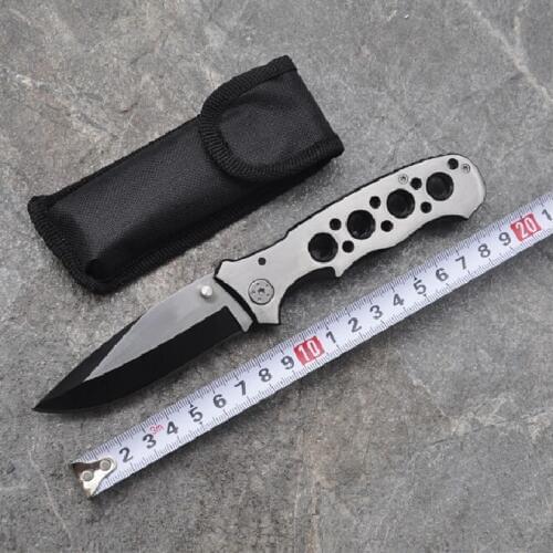 Brand Tactical Knife Hunting Knife Outdoor Rescue Camping Pocket Knives Blade Sanding Steel Handle Survival Knife + Nylon Sheath