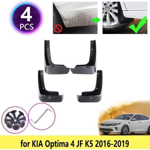 4PCS for KIA Optima 4 JF 2016 2017 2018 2019 K5 Cladding Mudguards Mudflaps Fender Mud Flap Splash Guards Car Wheel Accessories
