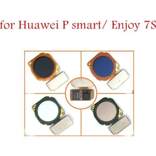 For Huawei P smart/ Enjoy 7S fingerprint key scanner Home Button Flex Cable Touch ID Sensor Return Flex Cable Repair Parts