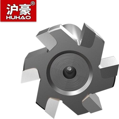 HUHAO Straight Shank Large T-Slot Endmill Slotting Grooving Milling Cutter Inserted Alloy Router Bits CNC Machining Centers Tool