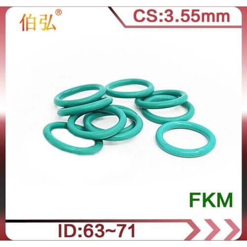Fluororubber O-Ring 1PC/lot FKM Sealing CS 3.55mm ID63/65/66/67/68/69/70/71mm O Ring Gasket Ring seal Washer