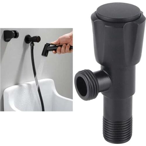 G1/2 Stainless Steel Bathroom Angle Valve Bidet Faucets Cold Hot Mixer Tap Triangular Valve Accessories Bathroom Supplies