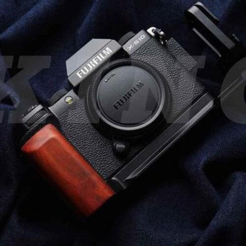 L Type wood Bracket Tripod Vertical Quick Release Plate Base Grip Handle For Fujifilm Fuji XS10 x-s10 Camera Arca-Swiss RSS