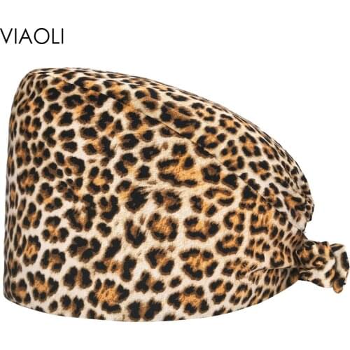 Multicolor unisex 100% cotton Tieback Dentist Surgical Beautician nurse hospital caps nursing scrubs hats Pet clinic medical hat