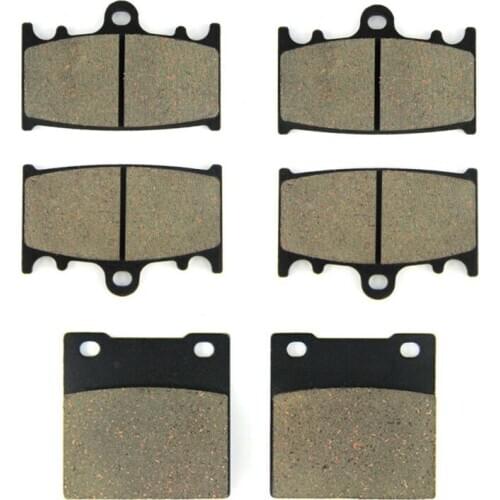 SOMMET Motorcycle Front + Rear Brake Pads Disks for Suzuki GSXR 600 GSXR600 (97-03) LT158-158-63