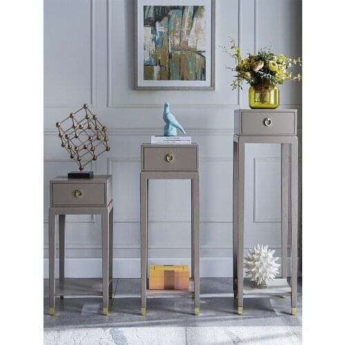 Indoor Light Luxury Flower Display Stand Flower Stand Bonsai Shelf Modern Minimalist High Grade Gray