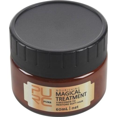 PURC 60ml Magical Keratin Hair Treatment Mask 5 Seconds Repairs Damage Hair Root Hair Tonic Keratin Hair & Scalp Treatment