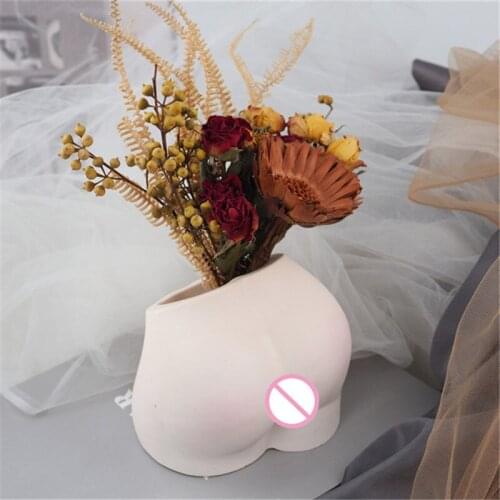 Human Body Silicone Concrete Flower Pot Molds DIY Epoxy Resin Mold Succulents Plants Cement Plaster Mould Art Crafts Home Decor