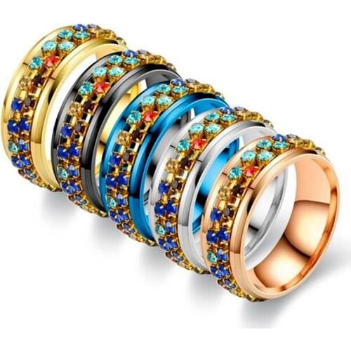 SIZZZ Rings With Crystals