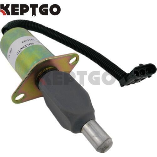 12V Fuel Stop Shut Off Solenoid Valve 3921978 for Cummins 6CT 6CTA Diesel Engine