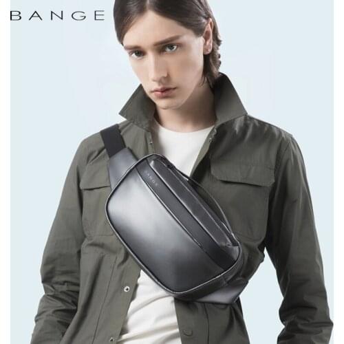 BANGE Outdoor Sport Men Sling Bags Crossbody Pack for Phone Large Capacity Chest Bag Male Waterproof Single Pouch For Earphone