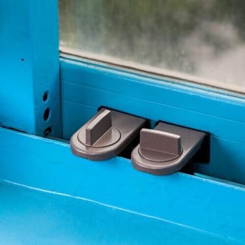 Security Anti-theft Sliding Window lock Sash Plastic Steel Aluminum Catch Lock child protectionsliding window lock dropshipping
